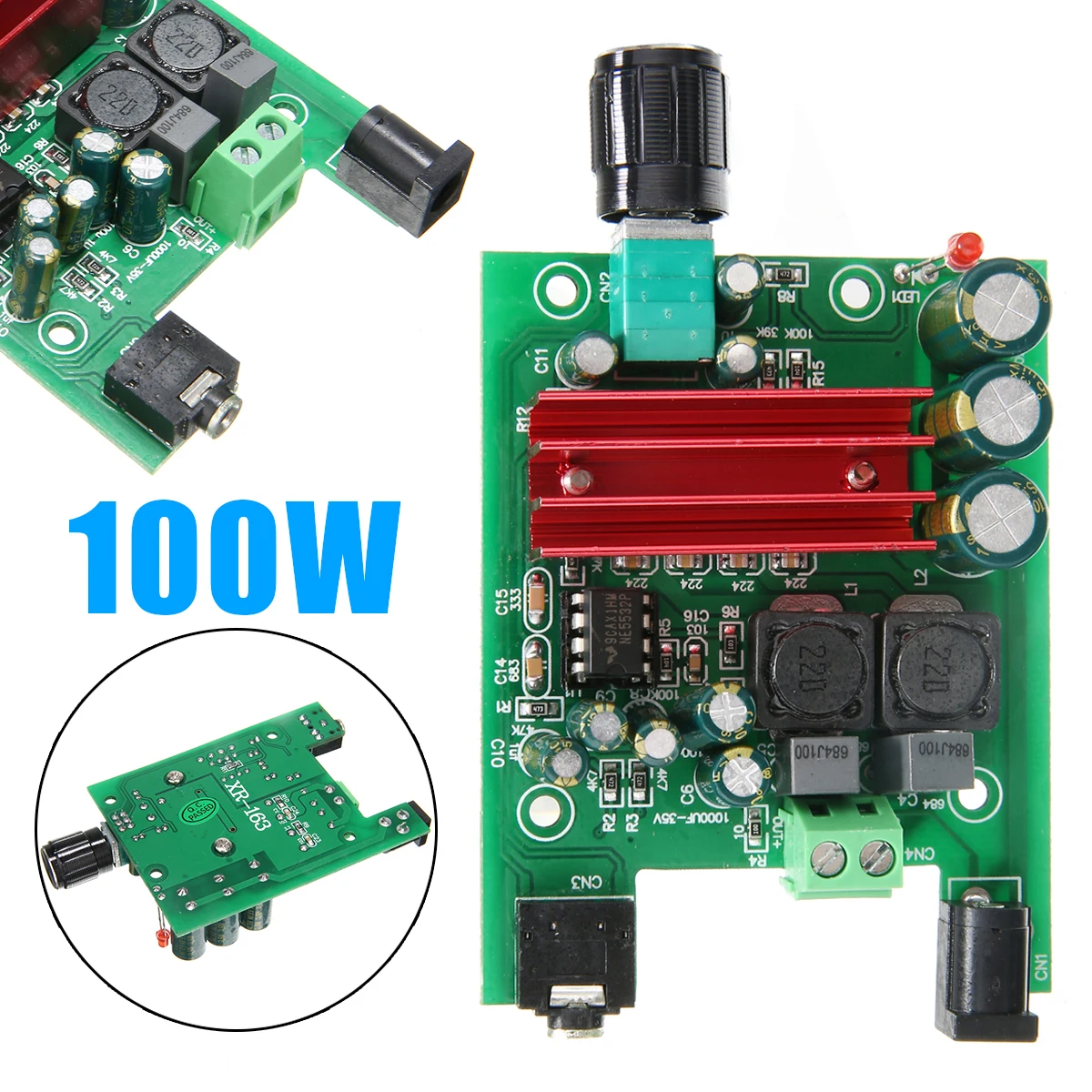 

Newest 8-25V Digital Power Amplifier Boards Subwoofer Audio Module 100W+ 50W Dual-channel AMP Board For TPA3116D2