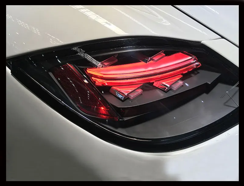2 шт. автомобильные аксессуары для Porsche 987 2 задний светильник s 2009-2012 для 987 2 светодиодный задний фонарь+ сигнал поворота+ тормоз+ задний светодиодный светильник