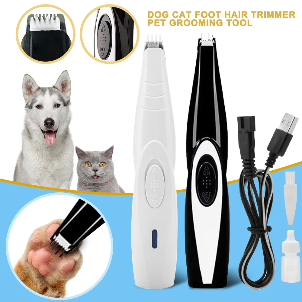 Pet Grooming Machine Dog Cat Hair Trimmer Electrical USB Rechargeable Pets Clippers Nail Grinding &amp Foot #15 | Дом и сад