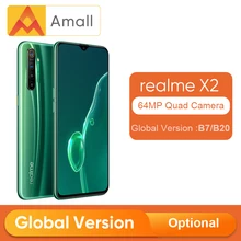 Глобальная версия CN версия realme X2 X 2 Мобильный телефон Snapdragon 730G 64MP Quad камера 6,4 ''телефон nfc VOOC 30W FastCharger