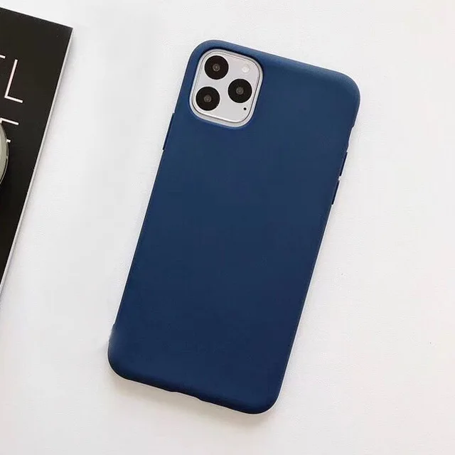 Одноцветные силиконовые парные чехлы для iphone XR X XS Max 6 6S 7 8 Plus 11 11Pro Max милые карамельные цвета мягкие Простые Модные чехлы для телефонов