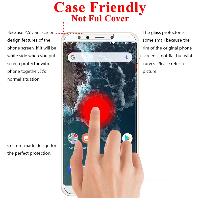 Закаленное стекло для Xiaomi Mi A2 Lite Mia2 защита экрана My A1 дисплей Mia1 A 1 защитный Xiomi A2lite