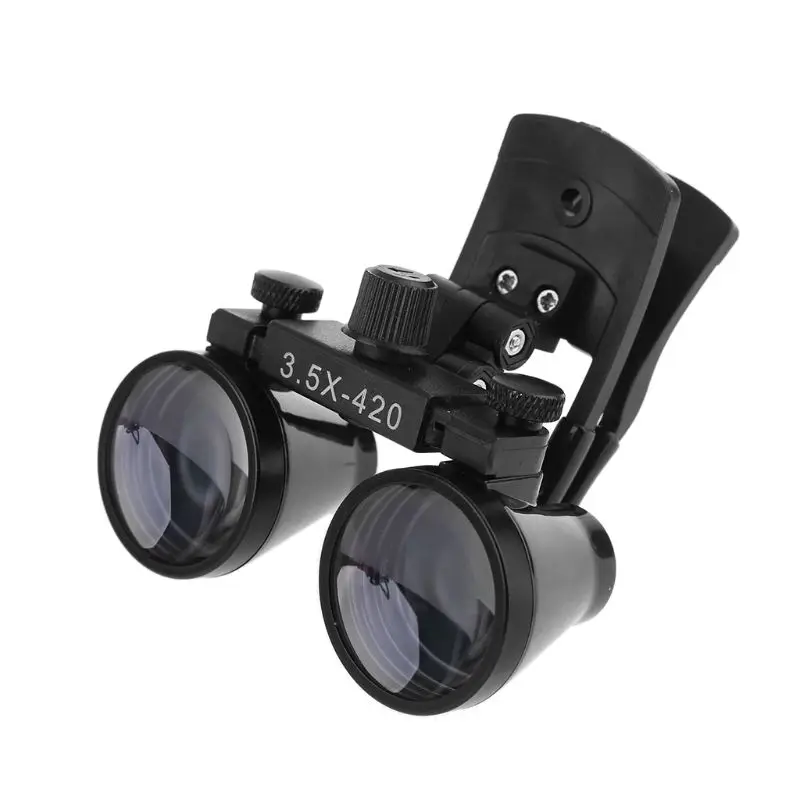 Loupes 2.5X 3.5X Binocular Magnifier Optical Glass Lens Clip Loupe