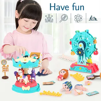 

DIY Ferris Wheel Adventure Handmade Happy Amusement Building Block Puzzle Education Toys and Hobbies Decorative