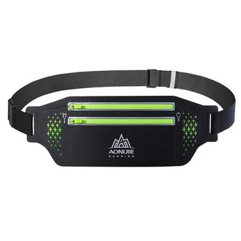 

Men Women Workout Reflective Close Fit Traveling Outdoor Zipper Closure Belt Sports Waist Bag Anti Theft Ultralight Running