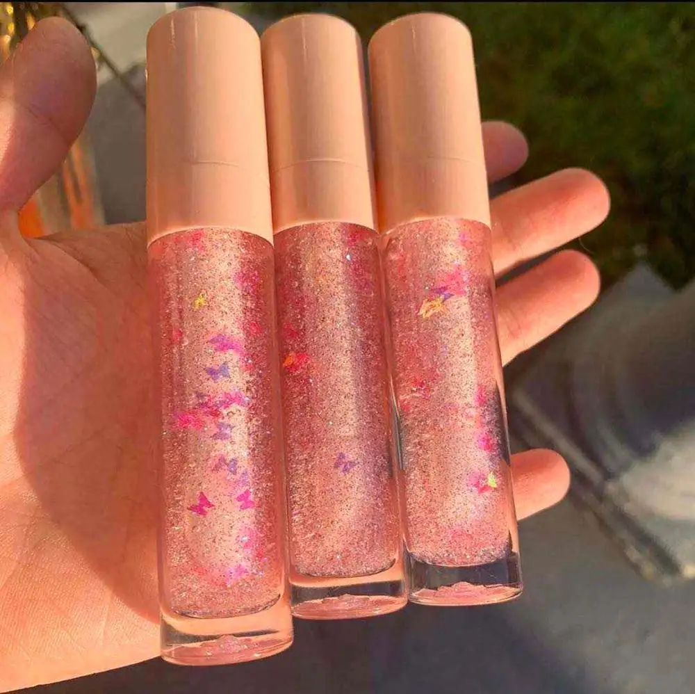 

Lip Gloss make up with butterflies Private Label Lip Gloss Vendor for makeup