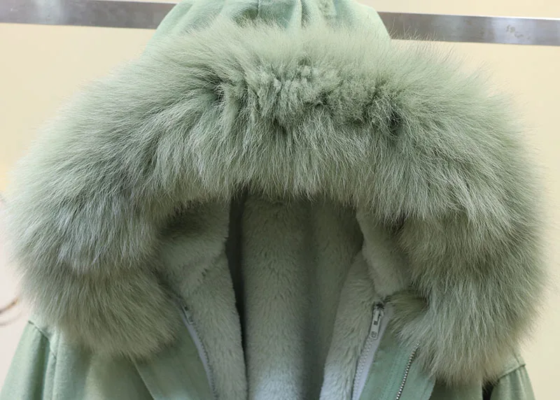 Новинка, Зимняя женская куртка-парка со съемной шерстяной подкладкой, с меховым воротником, ковбойская одежда с хлопковой подкладкой, женские толстые теплые парки, пальто