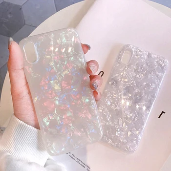 

Ottwn Conch Shell Phone Case For iPhone 7 8 6 6s Plus 11 Pro XS Max XR X Glitter Luxury Dream Cases Soft TPU Silicone Cover Capa