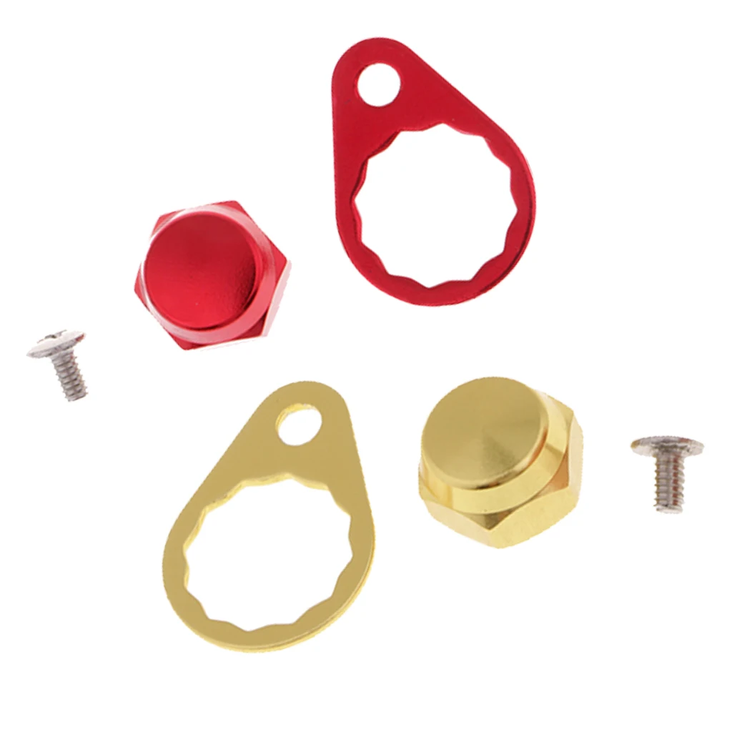 2pcs Metal Fishing Reel Handle Screw Nut Baitcasting Reel Repair Parts