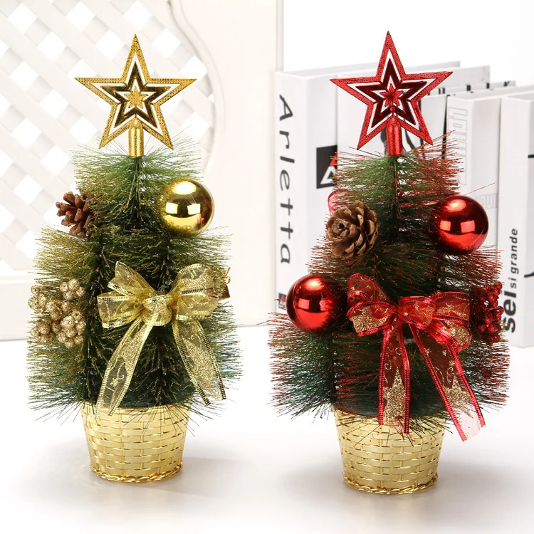 

1pcs Mini Christmas Tree Small Christmas Tree Desktop Window Set Christmas Gift Christmas Decorations For Home 30cm