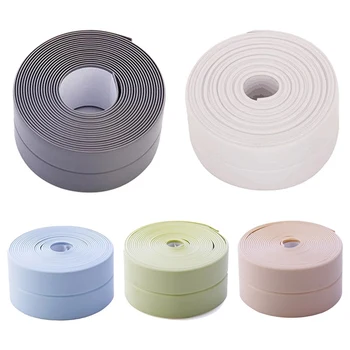 

Kitchen Sink Water Retaining Strip Moisture-proof And Oil-proof Countertop Self-adhesive Bathroom Sink Beauty Seam Sticker