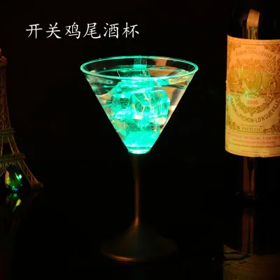 8 цветов светодиодный пластиковый прозрачный стаканчик для бара клуба бокал для вина красочные мигающие Восьмиугольные светящиеся стаканчики - Цвет: F