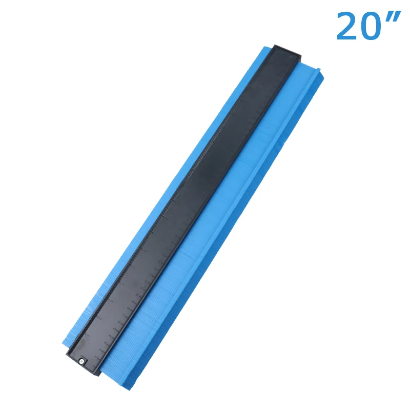 5/10/20 ''Пластик контур профиль датчика копия датчик маркировочная линейка для авто Форма Дубликатор duplo и в клеточку измерены в ненатянутом ламинат Плитки измерительный инструмент - Цвет: 20inch-blue