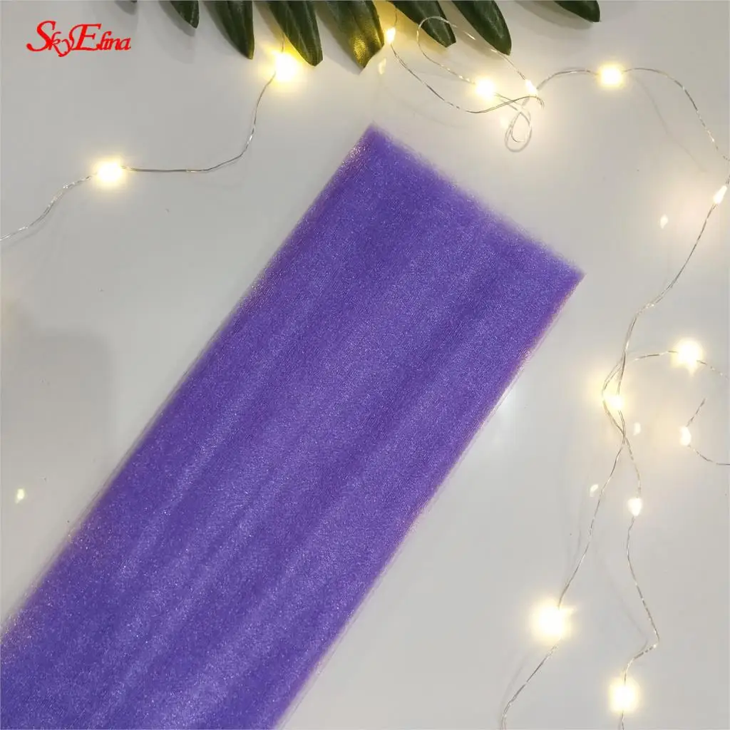 light purple Белый тюль рулон 72 см* 10 м рулон катушки DIY свадебное украшение из ткани ремесла Рождество Дети королева юбки тюль платье шторы 5z - Цвет: light purple