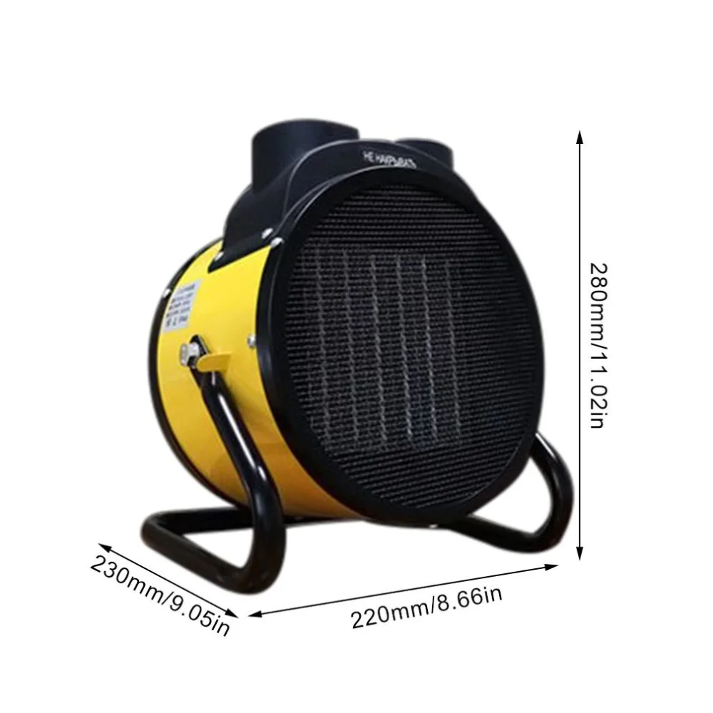 Portable Industrial Heater 220V 3Kw High Power Heater Stainless Steel Material Household Greenhouse Heater