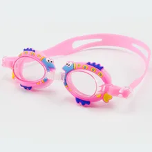 Детские плавательные очки для плавания для девочек, водонепроницаемые противотуманные очки для мальчиков, Детские зеркальные маски для дайвинга с милым рисунком для мальчиков