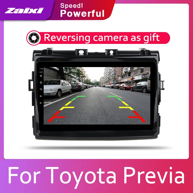 ZaiXi Android для Toyota Previa 2006 2012 2 Din автомагнитола мультимедийный видеоплеер Авто Стерео