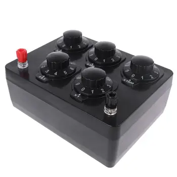 

0-9999.9 Ohm Variable Resistance Box Decade Resistor Experimental Equipment For Physical School Teaching school supplies