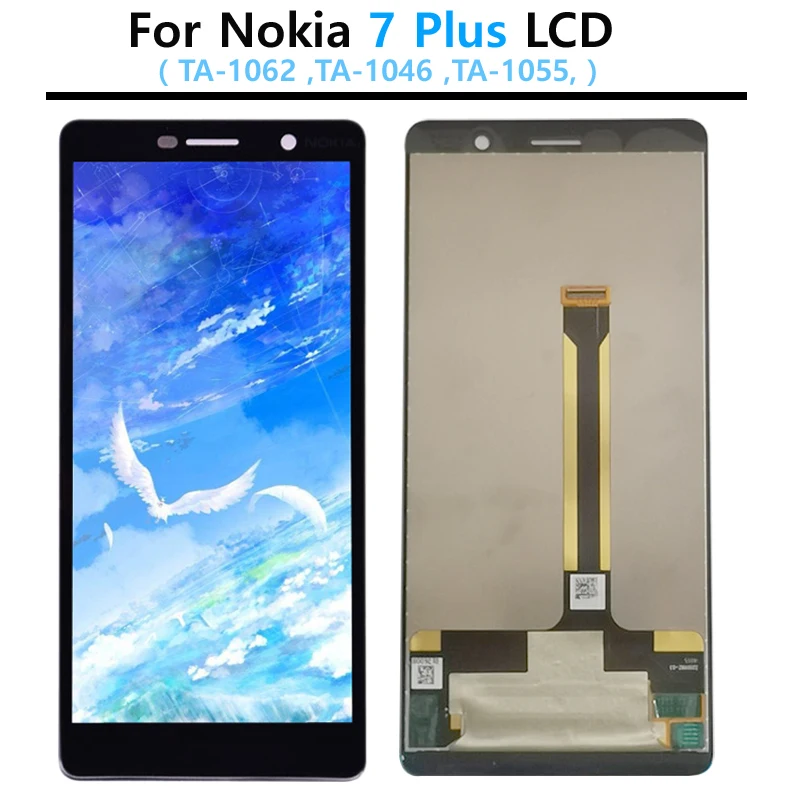 Оригинальный ЖК-дисплей для Nokia 7 Plus сенсорный экран TA-1062 TA-1046 TA-1055 дигитайзер