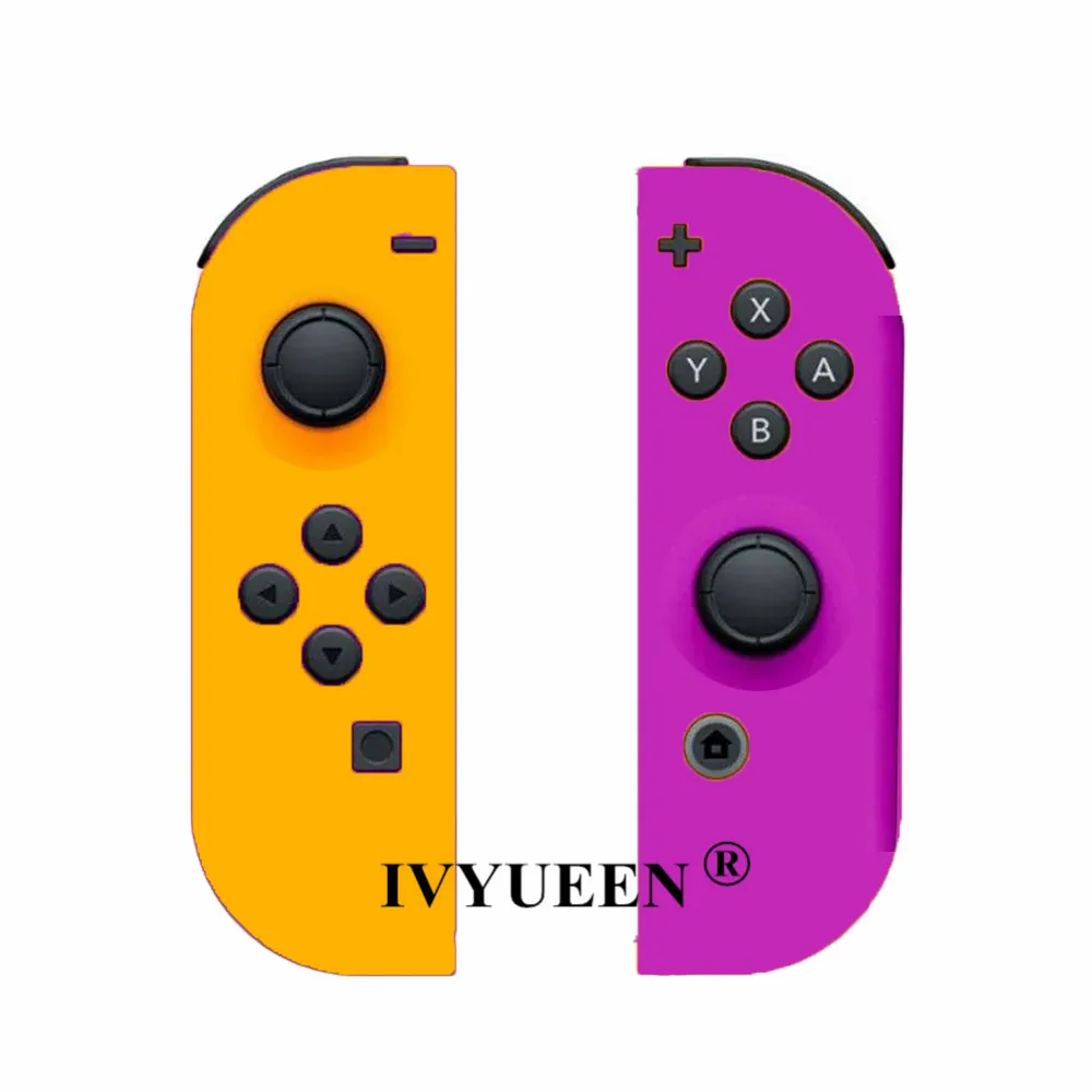 IVYUEEN 1 пара для Nitendo switch NS JoyCon Joy Con контроллер корпус оболочка чехол для Nintendo doswitch зеленый фиолетовый розовый чехол - Цвет: J