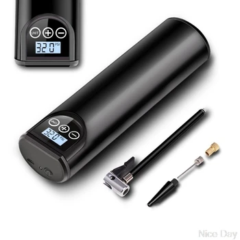 

Multipurpose Portable Electric Inflator USB Rechargeable LCD Display Tire Pump Ju10 20 Dropship