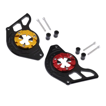 

Engine Front Sprocket Chain Cover CNC aluminium alloy Engine Side Casing for Honda Grom MSX125/SF 13-17 Red/Gold
