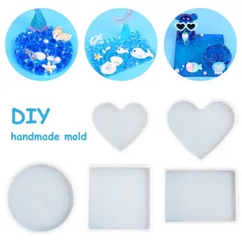 

Portable Silicone Molds Making Pottery Tools Resin Craft Mould Multiple Shapes Molds