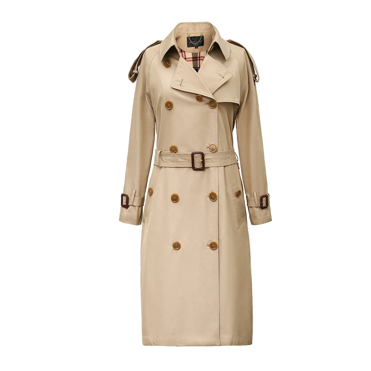 Trench-Coat High-Fashion Westminster Waterproof Long Womens Cotton Double-Breasted New