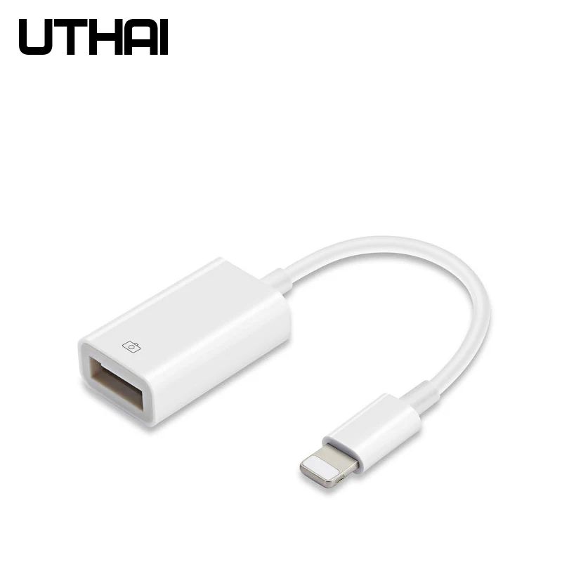 UTHAI E16 для iphone USB OTG адаптер 500 мАч HDMI конвертер Lightning для USB SD аудио адаптер для iphone 7 8 X XR 11 Поддержка IOS13