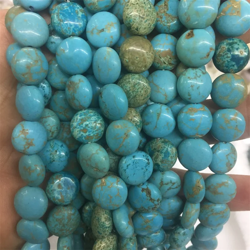 Монета 12 мм объемная Белая Howlite синяя зеленая бирюза черный агат серый оникс драгоценный камень натуральный камень бусины для изготовления ювелирных изделий DIY