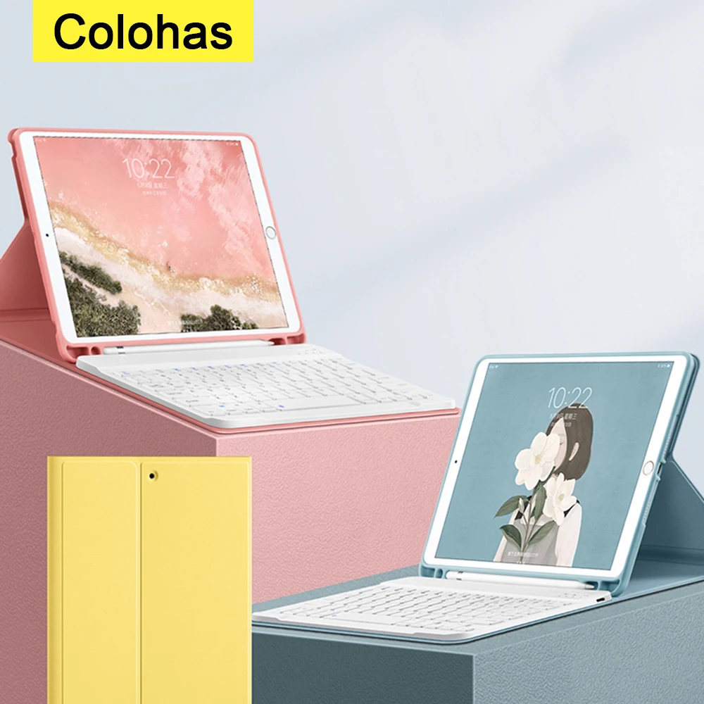 

Bluetooth-compatible iPad Keyboard Mouse Set For Tablet iPad Air 4 3 Portable iPad Keyboard Case iPad Air 4 Case iPad Pro 12.9