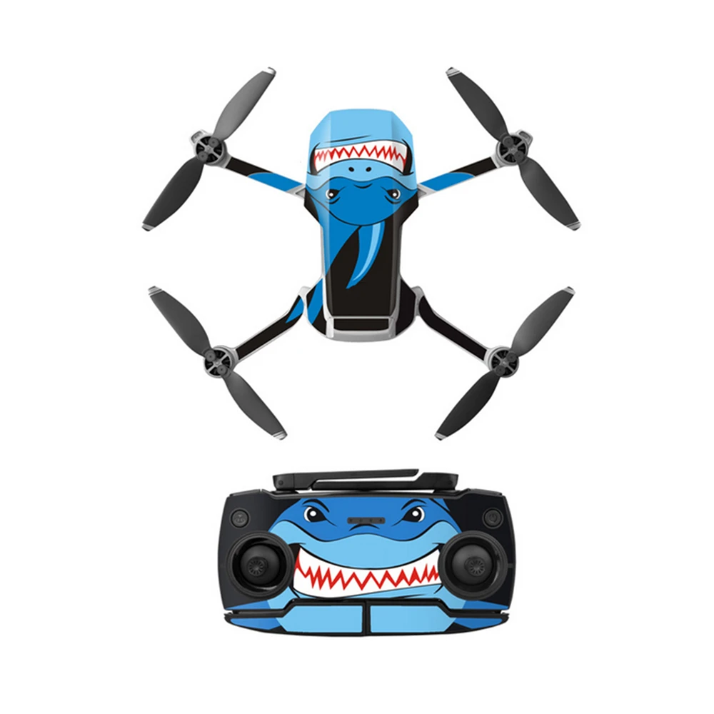 Защитная пленка ПВХ наклейка s Для DJI Mavic Mini Drone пульт дистанционного управления водонепроницаемый царапинам Наклейки полное покрытие кожи стикер - Цвет: Темный хаки