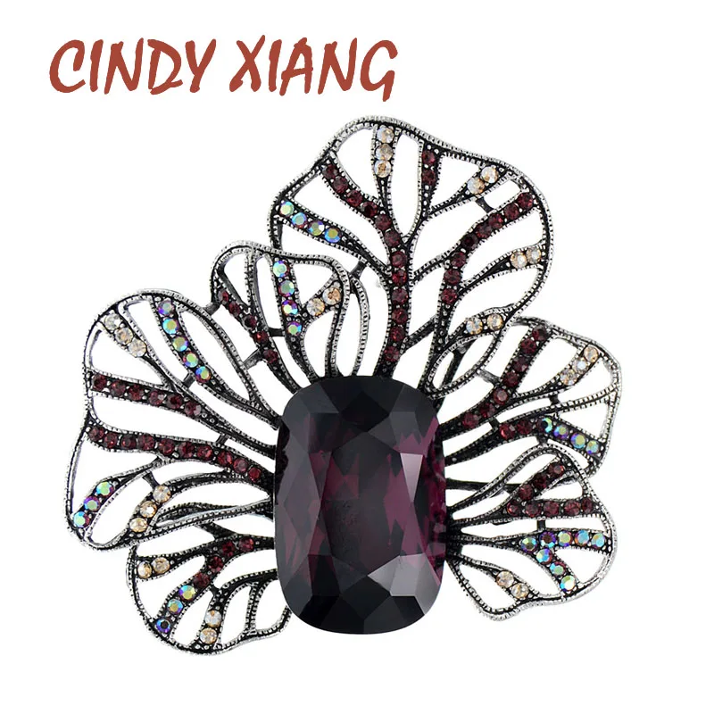 Женская Брошь CINDY XIANG элегантная большая брошь 2 доступные цвета аксессуары для