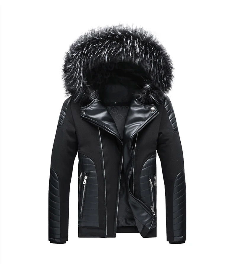 Новая мужская осенне-зимняя парка, повседневное пальто для мужчин, черная куртка, теплое пальто, парка, верхняя одежда, хлопковая зимняя куртка для мужчин