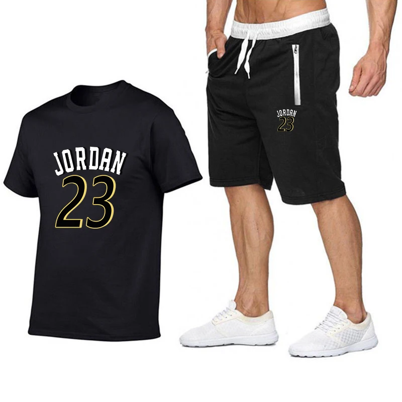 2020 Fashion Men's T-shirt Shorts Set, Summer Sportswear, Fashion T-shirt Shorts Sports Suit, Men's Casual Printed 23 T-shirt 2020 Fashion Men's T-shirt Shorts Set, Summer Sportswear, Fashion T-shirt Shorts Sports Suit, Men's Casual Printed 23 T-shirt