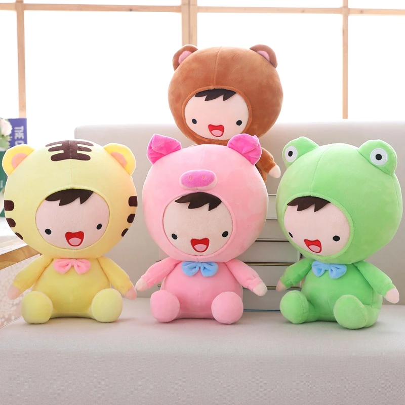 40センチメートルかわいいtransmationカエル豚クマ虎動物漫画家の装飾プレゼント人形子供のおもちゃ Stuffed Plush Animals Aliexpress