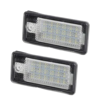 

2Pcs White 18-SMD LED License Plate Light Lamp Error Free for AUDI Q7 A4 A6