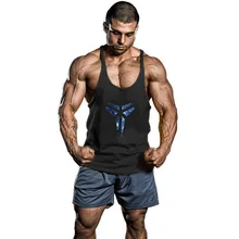 Мужской спортивный жилет для занятий спортом, занятий спортом, баскетболом, хлопковый жилет с принтом, популярный бренд