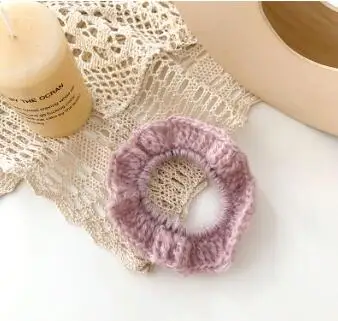 120 шт/Партия DIY Простые мульти шерстяные волнистые кружевные ободки ручной вязки Резиновая лента Инструменты для укладки волос аксессуары HA1078 - Цвет: 1