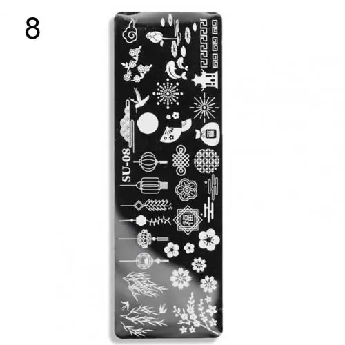 Nail Stamping Plates Human Face Design Multiple Pictures Solid Manicure Art Stainless Steel Printing Plate for Girl 8