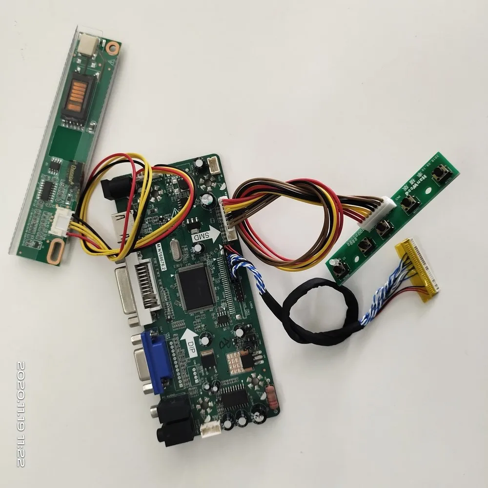 Комплект для QD15TL02 Rev.02/Rev.03/Rev.04/Rev.05/Rev.06/Rev.01 1280x800 LCD HDMI-совместимый + DVI VGA M.NT68676 панель