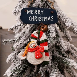 Signe de porte en bois pour nouvel an 2021, 1 pièce, pendentif, ornement d'arbre de noël, cadeau pour la maison 