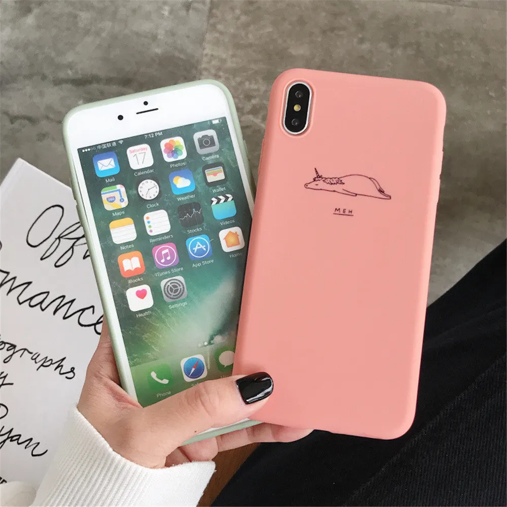 Мягкий Силиконовый Модный чехол для телефона для iPhone 8, 7, 6, 6s Plus, чехол с милым мультяшным рисунком антилопы, коровы, задняя крышка для iPhone 11 pro XR X XS Max