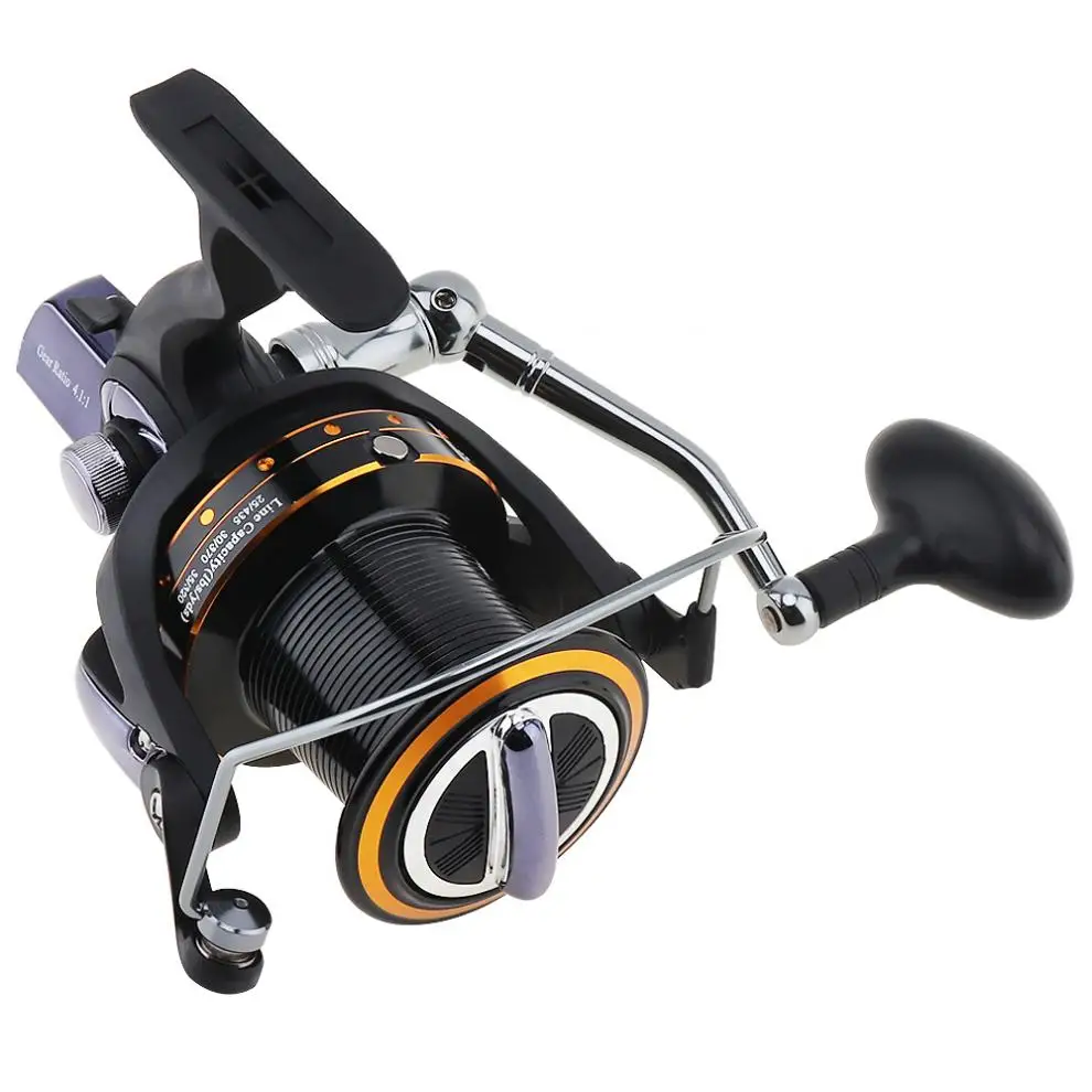 

11000 Series 13+1 Ball Bearing 4.1:1 Fishing Reel Trolling Long Shot Casting Big Sea Spinning Wheel left / right interchanged