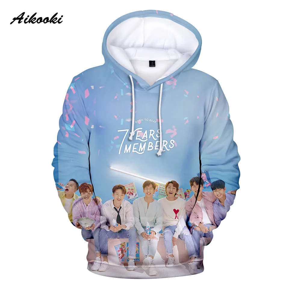 Aikooki BTOB толстовки мужские с капюшоном для женщин и мужчин Толстовка BORN TO BEAT Singer Team