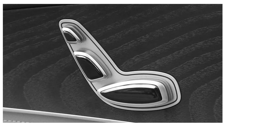 DWCX 6 шт. черная кнопка регулировки двери автомобиля Seat Sequin Накладка подходит для Mercedes Benz GLC Class X253