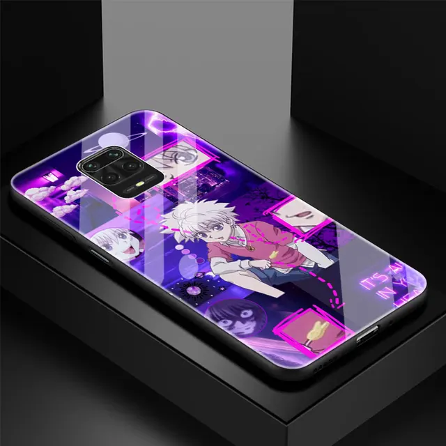 Tempered Glass Case Coque For Xiaomi Redmi Note 9S 9 8 Pro 8T 8A 7 9A 9C 9i Hunter X Hunter HXH Anime Luxury Shell Cover Fundas T02