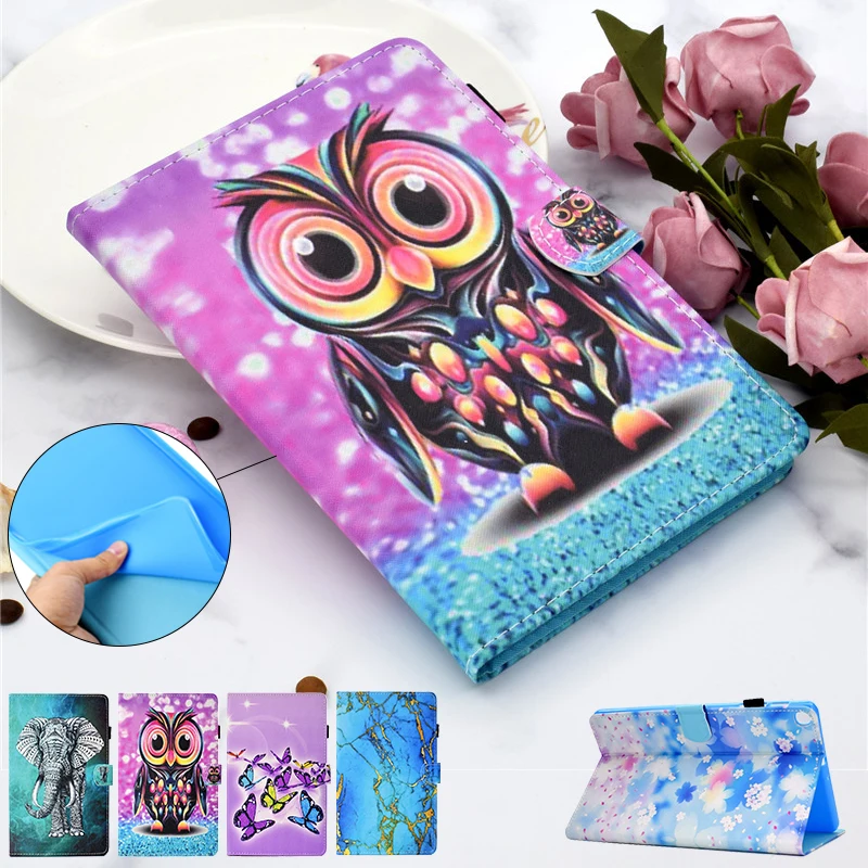 Милый чехол для samsung galaxy Tab A 8 0 2019 SM P200 P205 S Чехол-подставка из искусственной кожи p200