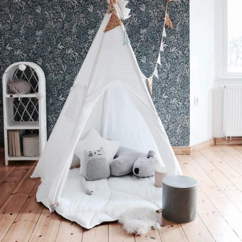 Play Mat Baby Carpet Cotton Tree Leaf Shape Floor Soft Climbing Gym Pad Padded For Infant Room Decoration