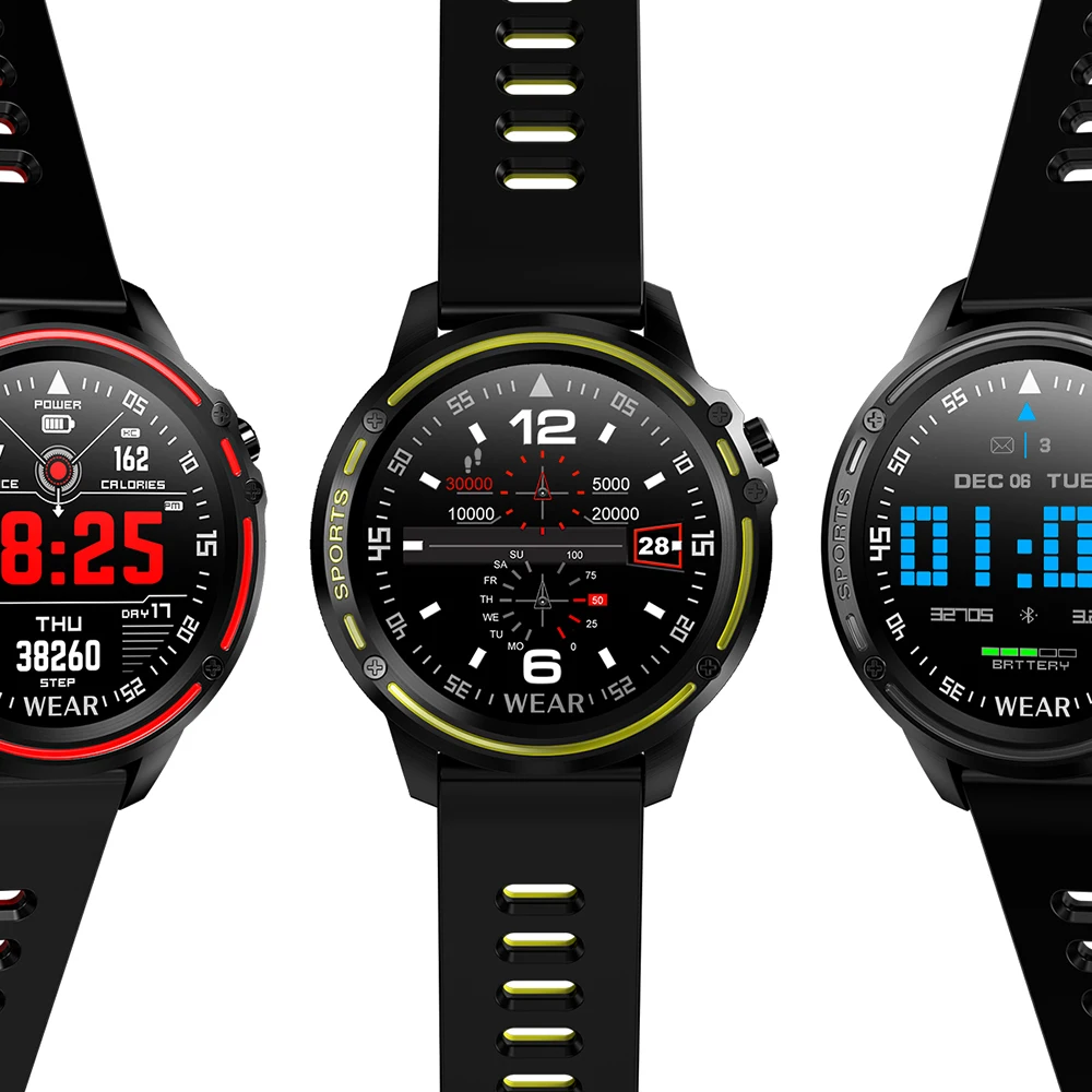 L8 Smart Watch IP68 Waterproof SmartWatch ECG PPG Heart Rate Blood Pressure Monitor Fitness Tracker Watch